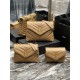 YSL LOULOU 20CM MINI TOY STRAP BAG IN QUILTED "Y" LEATHER Size: 20 X 14 X 7,5 CM