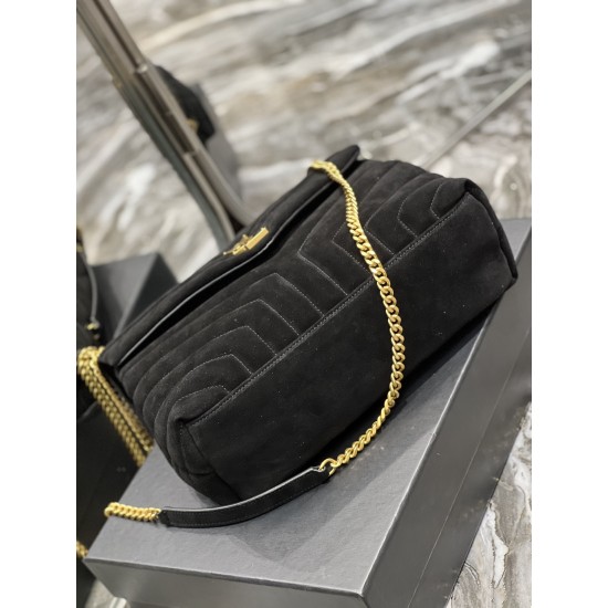 YSL LOULOU 32CM MEDIUM CHAIN BAG IN QUILTED 