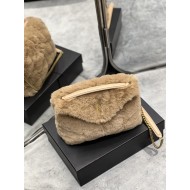 YSL PUFFER Rabbit hair BAG Size: 29 X 17 X 11 CM