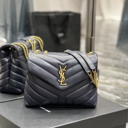 YSL LOULOU 25CM SMALL CHAIN BAG IN QUILTED 