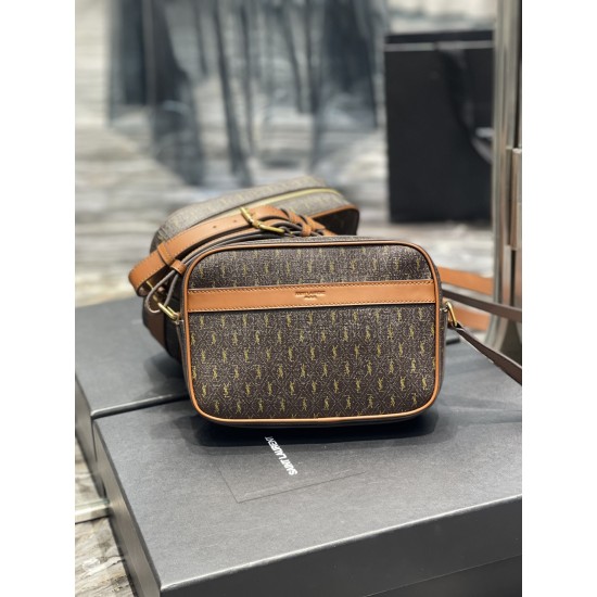YSL LOU CAMERA BAG IN QUILTED LEATHER Size: 21.5×15×7cm
