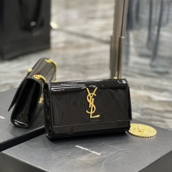 YSL KATE Patent Leather Chain Bag Size:20x13.5x5.5cm