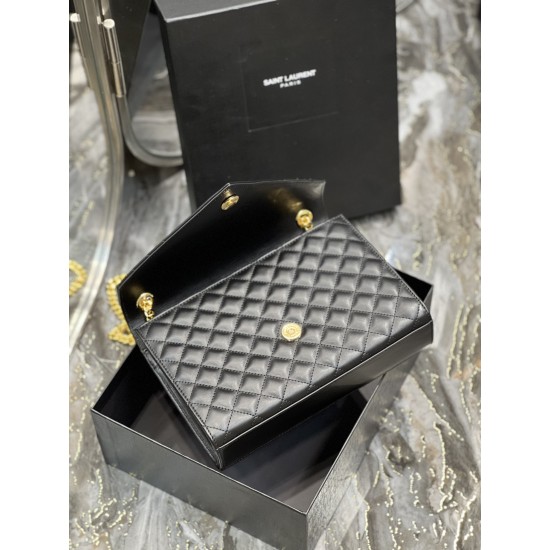 YSL Envelope Bag Plain Leather Size: 24 X 17,5 X 6 CM
