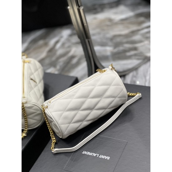 SADE SMALL TUBE BAG IN QUILTED LAMBSKIN
