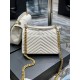 YSL COLLEGE MEDIUM CHAIN BAG IN QUILTED LEATHER SIZE: 24 X 17 X 6,5 CM
