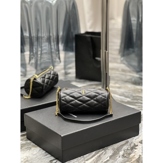SADE SMALL TUBE BAG IN QUILTED LAMBSKIN