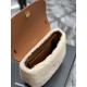YSL KAIA Lamb's wool small satchel Size:18 X 15,5 X 5,5 CM