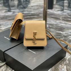 YSL KAIA NORTH/SOUTH SATCHEL IN VEGETABLE-TANNED LEATHER Size: 17 X 18 X 7 CM