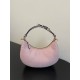 FENDIGRAPHY SMALL Pale pink python leather bag