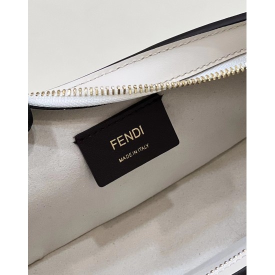FENDI O’LOCK SWING fox fur and leather pouch