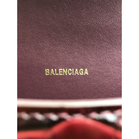 BALENCIAGA HOURGLASS HANDBAG Size:19x8x21CM