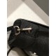 BALENCIAGA HOURGLASS HANDBAG IN SPARKLING FABRIC IN BLACK  19x8x21CM