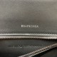 BALENCIAGA HOURGLASS HANDBAG GRAFFITI IN OPTIC WHITE