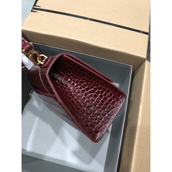 BALENCIAGA HOURGLASS HANDBAG Size:23x10x24CM