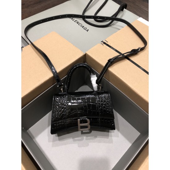 BALENCIAGA HOURGLASS HANDBAG Size:19x8x21CM