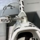 BALENCIAGA HOURGLASS HANDBAG GRAFFITI IN OPTIC WHITE