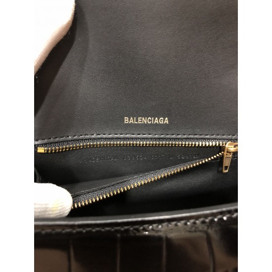 BALENCIAGA HOURGLASS HANDBAG Size:19x8x21CM