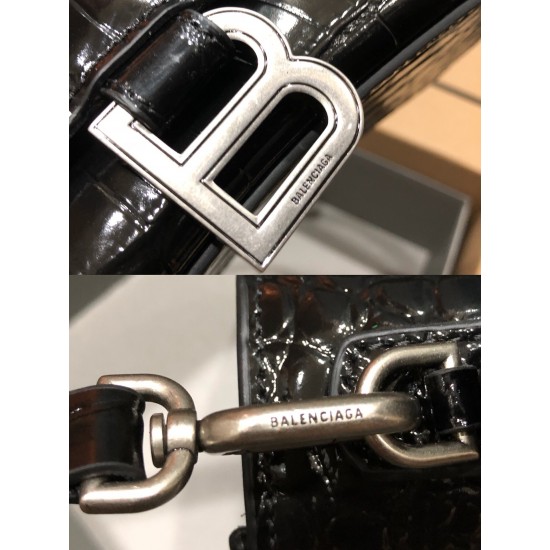 BALENCIAGA HOURGLASS HANDBAG Size:19x8x21CM