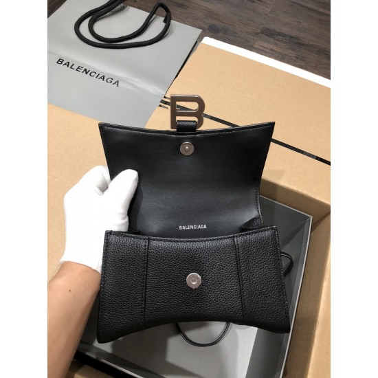 BALENCIAGA HOURGLASS HANDBAG Size:19x8x21CM