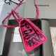 BALENCIAGA HOURGLASS HANDBAG GRAFFITI IN OPTIC WHITE