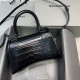 BALENCIAGA HOURGLASS HANDBAG GRAFFITI IN OPTIC WHITE