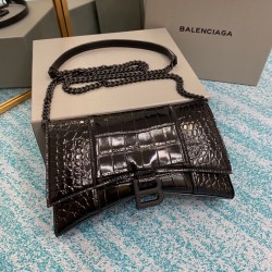 BALENCIAGA HOURGLASS WALLET ON CHAIN BOX IN  Size: 23x14x5.8CM
