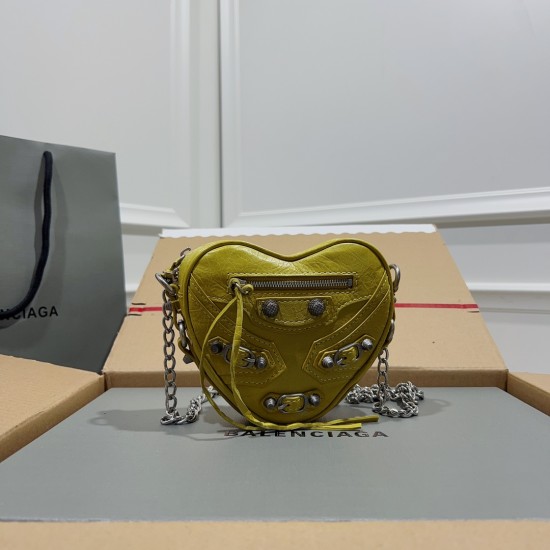 BALENCIAGA LE CAGOLE HEART MINI BAG