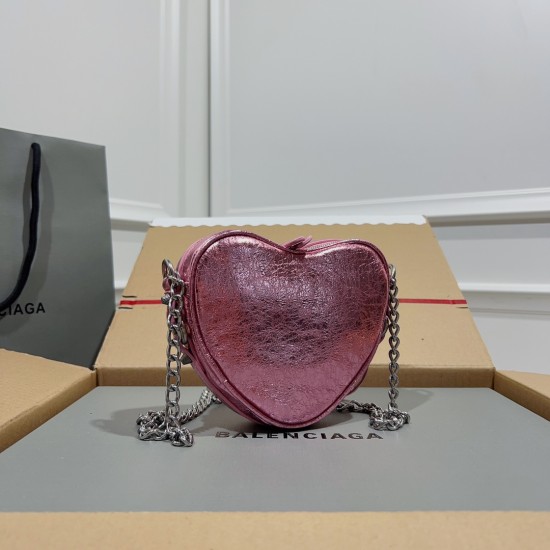 BALENCIAGA LE CAGOLE HEART MINI BAG