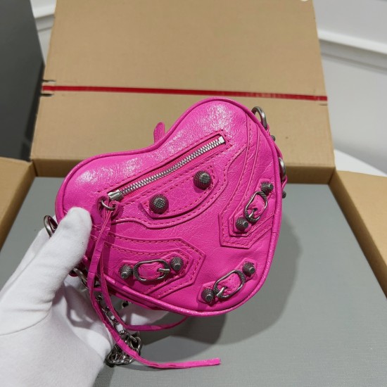 BALENCIAGA LE CAGOLE HEART MINI BAG