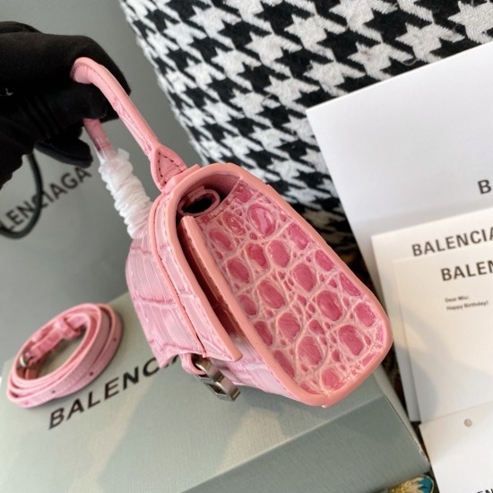 BALENCIAGA HOURGLASS MINI HANDBAG Size: 12x4x7.5CM