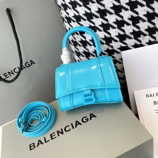 BALENCIAGA HOURGLASS MINI HANDBAG Size: 12x4x7.5CM