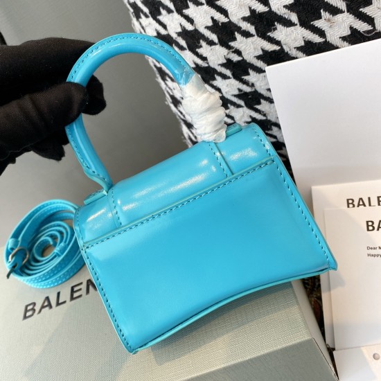 BALENCIAGA HOURGLASS MINI HANDBAG Size: 12x4x7.5CM