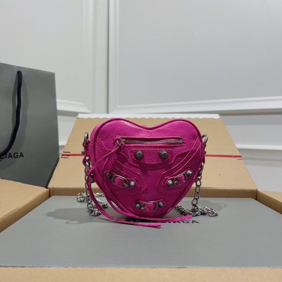 BALENCIAGA LE CAGOLE HEART MINI BAG