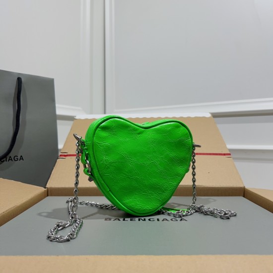 BALENCIAGA LE CAGOLE HEART MINI BAG