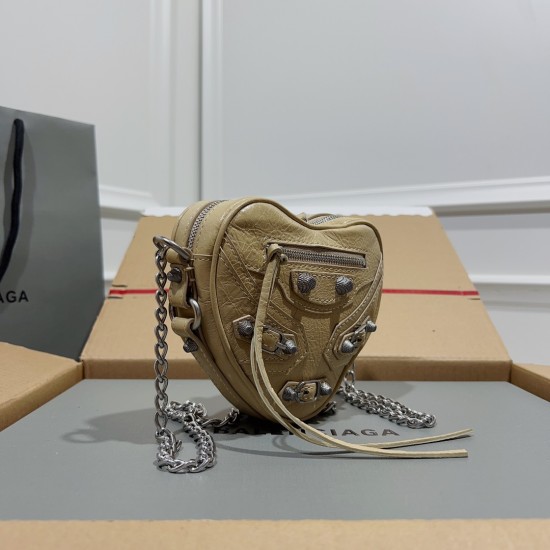 BALENCIAGA LE CAGOLE HEART MINI BAG