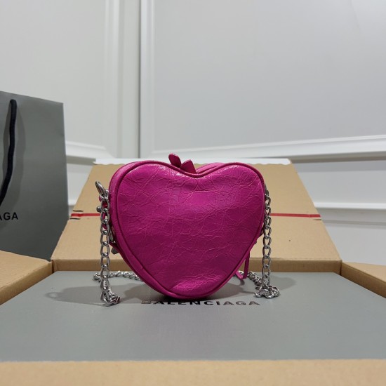 BALENCIAGA LE CAGOLE HEART MINI BAG