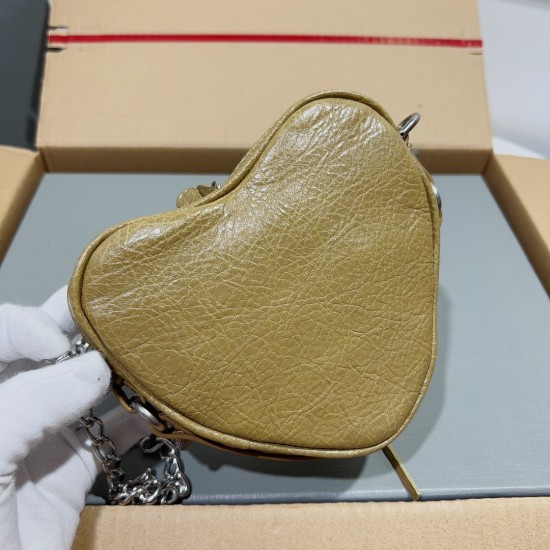 BALENCIAGA LE CAGOLE HEART MINI BAG