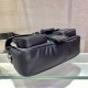 Prada Pocket nylon and brushed leather bag Size:23x12.5x5.5cm