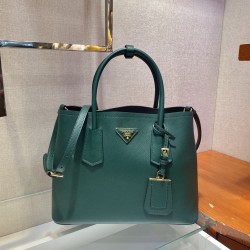 Medium Saffiano Leather Double Prada Bag