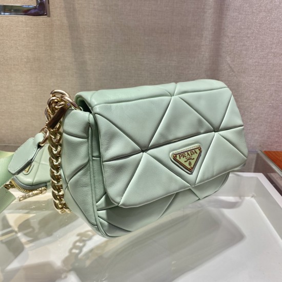 Prada System nappa patchwork shoulder bag