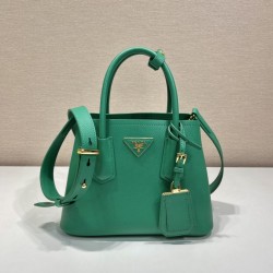 Prada Double Saffiano leather mini bag Size: 25x18.5x12.5cm
