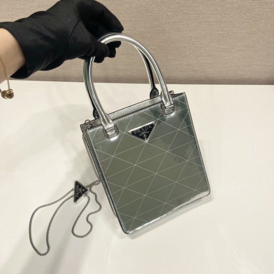 Prada Small brushed leather tote