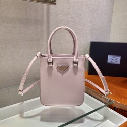 Prada Small brushed leather tote