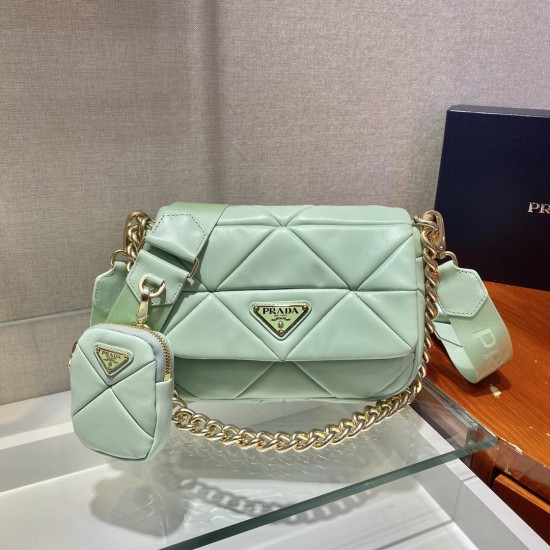 Prada System nappa patchwork shoulder bag