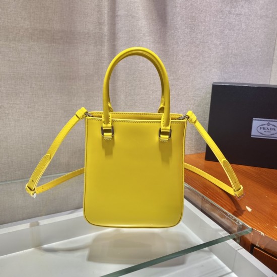 Prada Small brushed leather tote