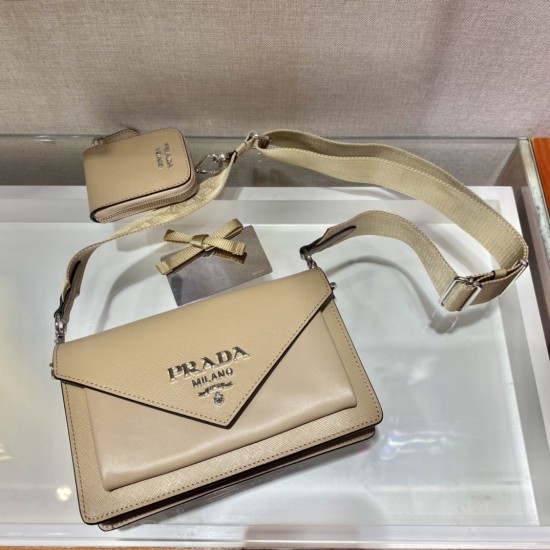 Prada Saffiano leather mini envelope bag