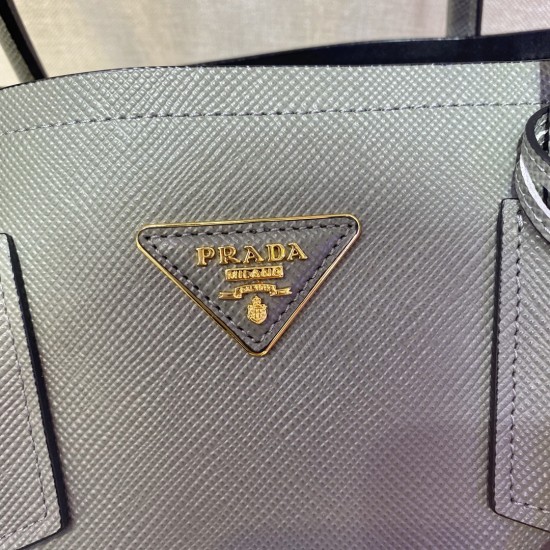 Medium Saffiano Leather Double Prada Bag