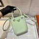 Prada Small brushed leather tote