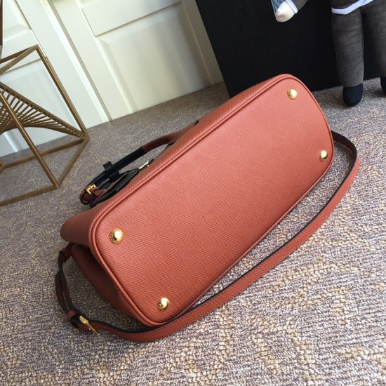 Medium Saffiano Leather Double Prada Bag