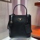 Medium Saffiano Leather Prada Panier Bag